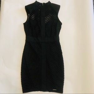 FASHION NOVA Black Dress with sheer top